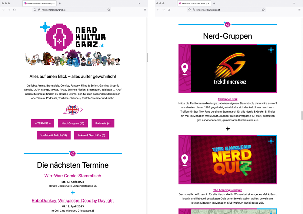 nerdkulturgraz website